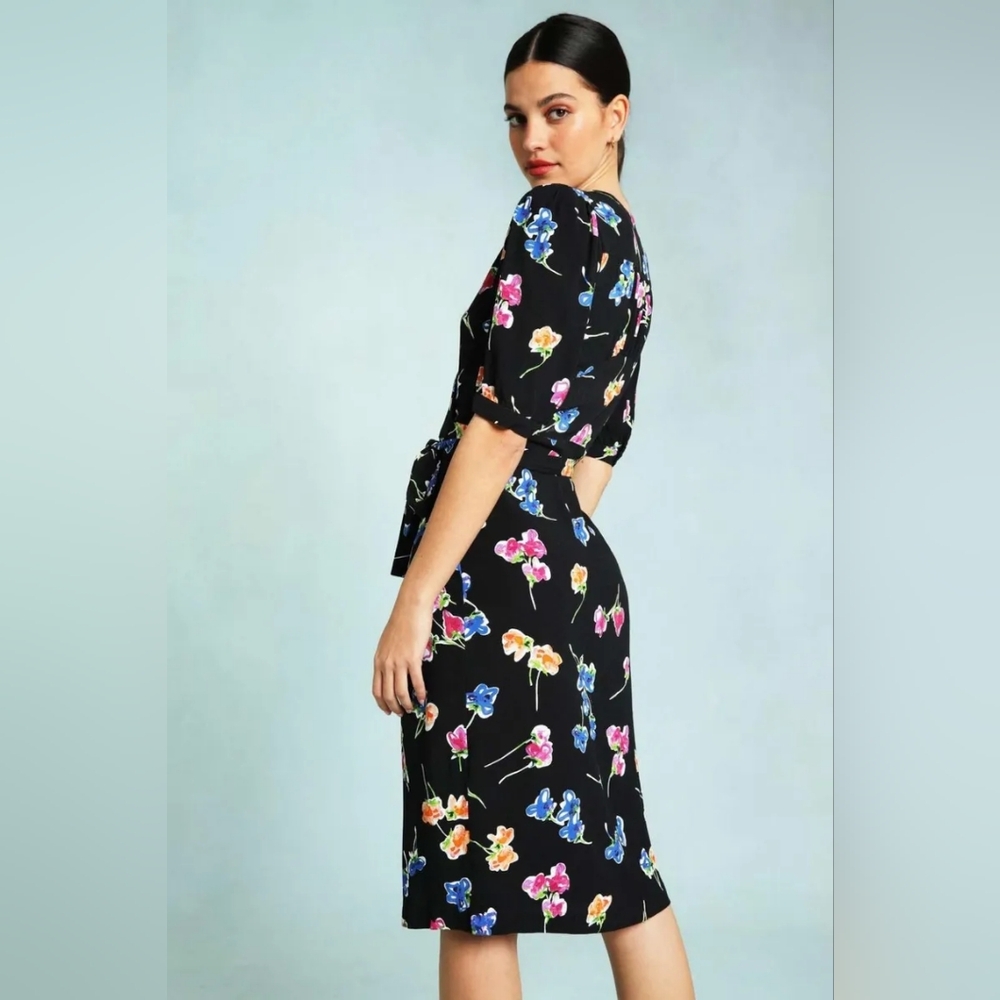 Rouje Caitlin Midi Wrap Dress FR 38 - Picture 2 of 16